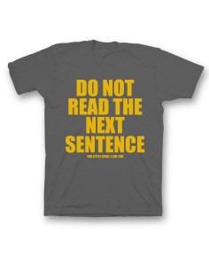 Футболка с прикольной надписью «Do not read»/Оригинальная, модная мужская с принтом.