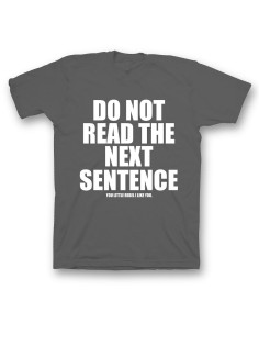 Футболка с прикольной надписью «Do not read»/Оригинальная, модная мужская с принтом.