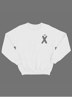 Модный свитшот - толстовка без капюшона с принтом "XUI"