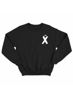 Модный свитшот - толстовка без капюшона с принтом "XUI"