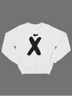 Модный свитшот - толстовка без капюшона с принтом "XUI"