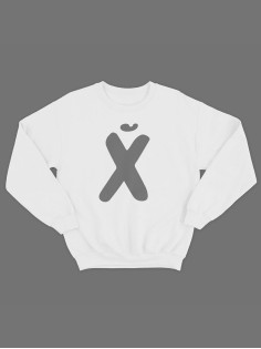 Модный свитшот - толстовка без капюшона с принтом "XUI"