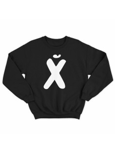 Модный свитшот - толстовка без капюшона с принтом "XUI"