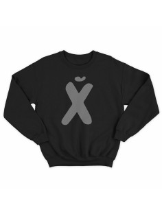 Модный свитшот - толстовка без капюшона с принтом "XUI"