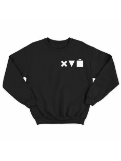 Модный свитшот - толстовка без капюшона с принтом "X triangle cube"