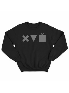 Модный свитшот - толстовка без капюшона с принтом "X triangle cube"