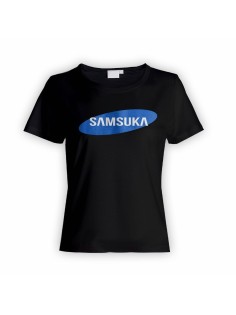 Женская футболка с прикольным принтом "Samsuka"