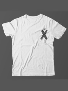 Мужская футболка с прикольным принтом "XUI"