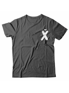 Футболка с прикольной надписью «Х»/Оригинальная, модная мужская с принтом.