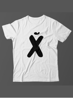Мужская футболка с прикольным принтом "XUI"
