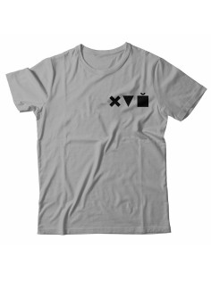Футболка с прикольной надписью «Х triangle cube»/Оригинальная, модная мужская с принтом.