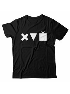 Мужская футболка с прикольным принтом "X triangle cube"