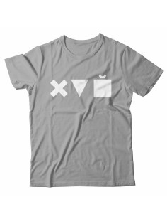 Мужская футболка с прикольным принтом "X triangle cube"