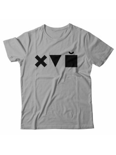 Мужская футболка с прикольным принтом "X triangle cube"