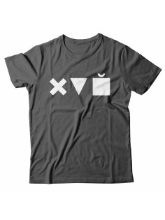 Мужская футболка с прикольным принтом "X triangle cube"