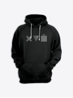 Прикольная толстовка с капюшоном - худи с принтом "X triangle cube"