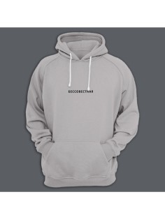 Толстовка женская с капюшоном с принтом Бессовестная / Модные худи с прикольной надписью