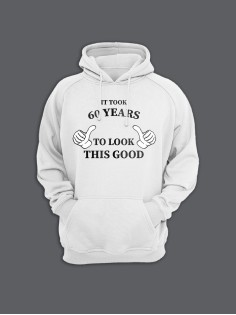 Женская худи с прикольным принтом This good / Толстовка с капюшоном с карманом, без молнии