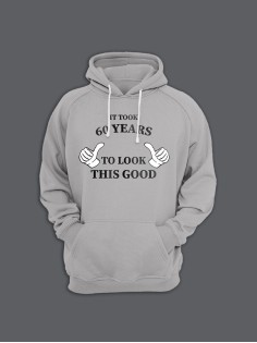 Женская худи с прикольным принтом This good / Толстовка с капюшоном с карманом, без молнии