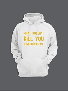 Модные худи женские с оригинальным принтом Kill you / толстовка женская с прикольной надписью