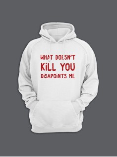 Модные худи женские с оригинальным принтом Kill you / толстовка женская с прикольной надписью