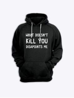 Модные худи женские с оригинальным принтом Kill you / толстовка женская с прикольной надписью