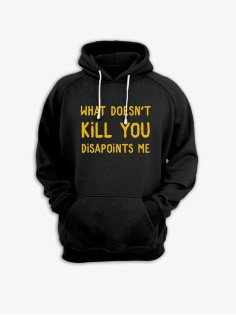 Модные худи женские с оригинальным принтом Kill you / толстовка женская с прикольной надписью