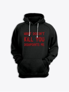 Модные худи женские с оригинальным принтом Kill you / толстовка женская с прикольной надписью