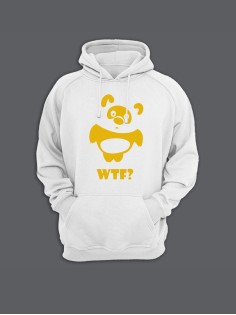 Модные худи женские с оригинальным принтом WTF Vinney / Толстовка женская с прикольной надписью