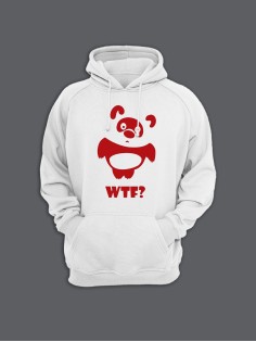 Модные худи женские с оригинальным принтом WTF Vinney / Толстовка женская с прикольной надписью