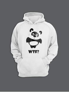 Модные худи женские с оригинальным принтом WTF Vinney / Толстовка женская с прикольной надписью
