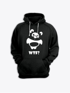 Модные худи женские с оригинальным принтом WTF Vinney / Толстовка женская с прикольной надписью