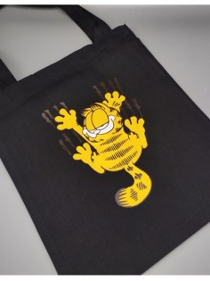 Сумка шоппер женская черная из ткани