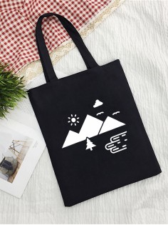 Сумка шоппер женская черная через плечо