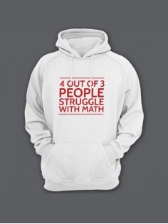 Женская худи с прикольным принтом / Толстовка с капюшоном с карманом, без молнии  с надписью