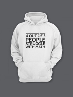 Женская худи с прикольным принтом / Толстовка с капюшоном с карманом, без молнии  с надписью