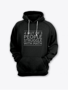 Женская худи с прикольным принтом / Толстовка с капюшоном с карманом, без молнии  с надписью