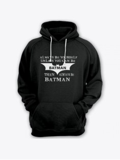 Женская худи с прикольным принтом / Толстовка с капюшоном с карманом, без молнии  с надписью