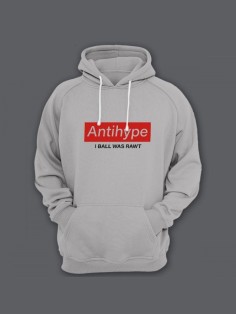 Женская худи с прикольным принтом / Толстовка с капюшоном с карманом, без молнии  с надписью