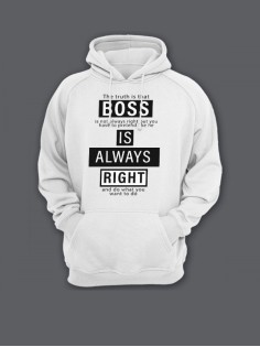 Женская худи с прикольным принтом / Толстовка с капюшоном с карманом, без молнии  с надписью