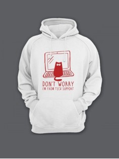 Женская худи с прикольным принтом / Толстовка с капюшоном с карманом, без молнии  с надписью