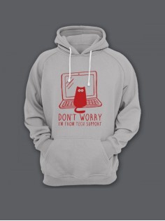 Женская худи с прикольным принтом / Толстовка с капюшоном с карманом, без молнии  с надписью