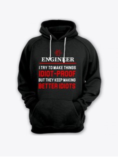 Женская худи с прикольным принтом / Толстовка с капюшоном с карманом, без молнии  с надписью