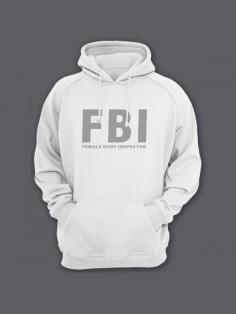 Женская худи с прикольным принтом / Толстовка с капюшоном с карманом, без молнии  с надписью