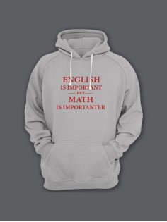 Женская худи с прикольным принтом / Толстовка с капюшоном с карманом, без молнии  с надписью