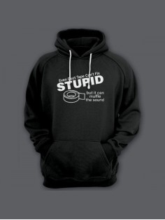 Женская худи с прикольным принтом / Толстовка с капюшоном с карманом, без молнии  с надписью