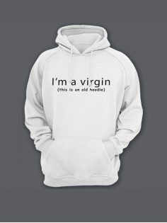 Толстовка женская с капюшоном с принтом / Модные худи с прикольной надписью