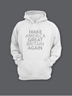 Толстовка женская с капюшоном с принтом / Модные худи с прикольной надписью