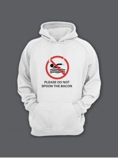 Толстовка женская с капюшоном с принтом / Модные худи с прикольной надписью