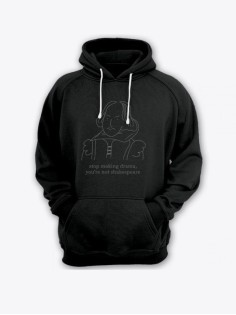 Толстовка женская с капюшоном с принтом / Модные худи с прикольной надписью